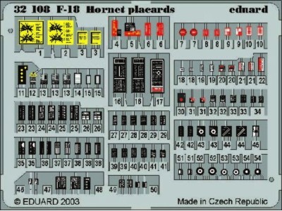 F-18 Hornet placards 