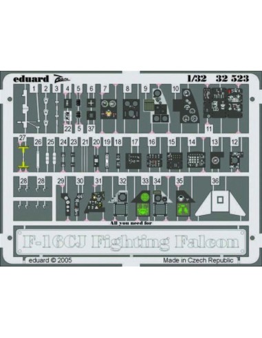 F-16CJ Interior für Tamiya Bausatz 