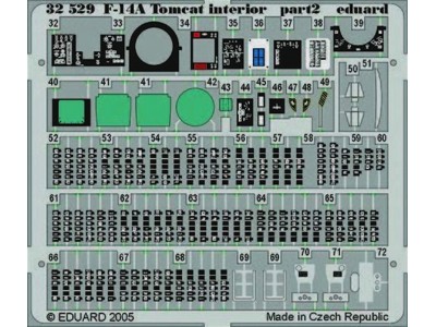 F-14A Tomcat interior für Tamiya-Bausatz 