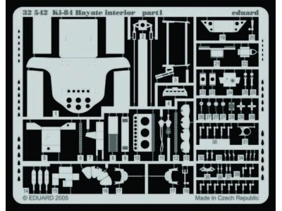 Ki-84 Hayate interior für Hasegawa Bausatz 