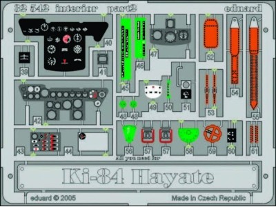 Ki-84 Hayate interior für Hasegawa Bausatz 