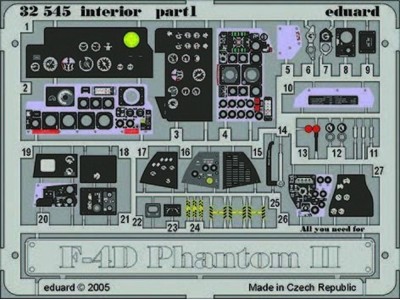 F-4D Phantom II interior für Tamiya Bausatz 