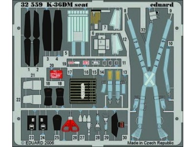 MiG-29 Fulcrum K-36DM seat für Trumpeter Bausatz 