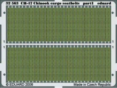 CH-47 Chinook cargo seatbelts für Trumpeter Bausatz 
