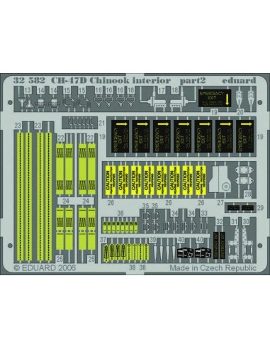 CH-47D Chinook interior für Trumpeter-Bausatz 