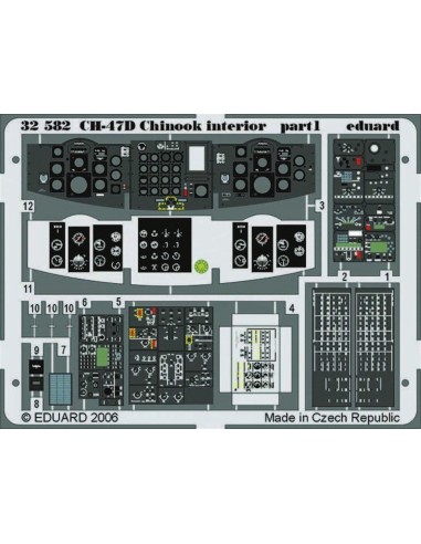 CH-47D Chinook interior für Trumpeter-Bausatz 