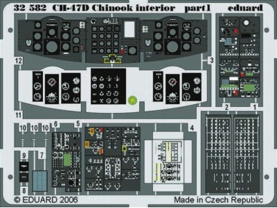 CH-47D Chinook interior für Trumpeter-Bausatz 