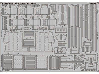 B-25 fuselage interior for HK Models 