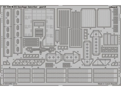 B-25 fuselage interior for HK Models 