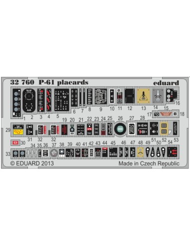 P-61 placards for Hobby Boss 