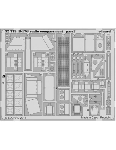 B-17G radio compartment S.A. f.HK Models 