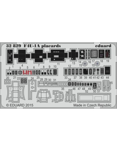F4U-1A placards for Tamiya 