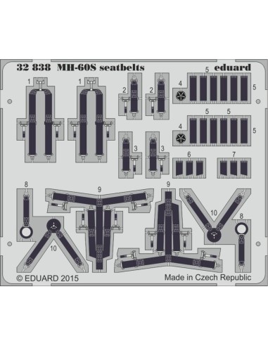MH-60S searbelts for Academy 