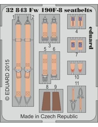 Fw 190F-8 seatbelts for Revell 