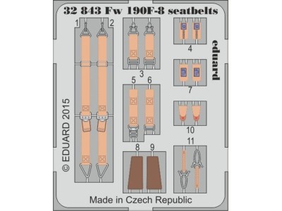 Fw 190F-8 seatbelts for Revell 