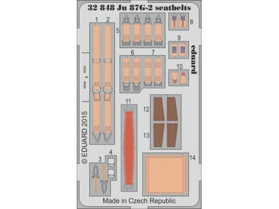 Ju 87G-2 seatbelts for Trumpeter 