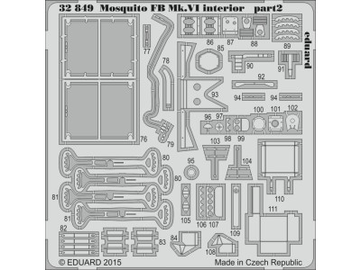 Mosquito Mk.VI interior for Tamiya 