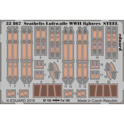 Seatbelts Luftwaffe WWII fighters STEEL 