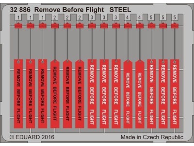 Remove Before Flight STEEL 