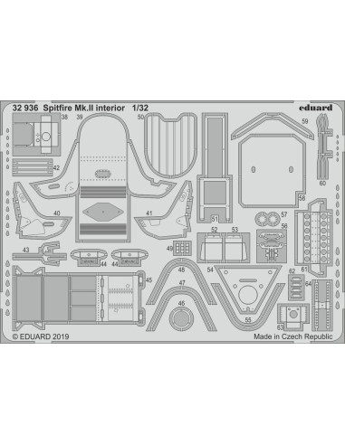 Spitfire Mk.II interior for Revell 
