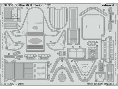 Spitfire Mk.II interior for Revell 
