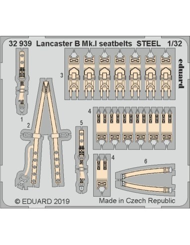 Lancaster B Mk.I seatbelts STEEL f.HKM 