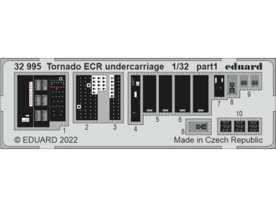 Tornado ECR undercarriage for ITALERI 