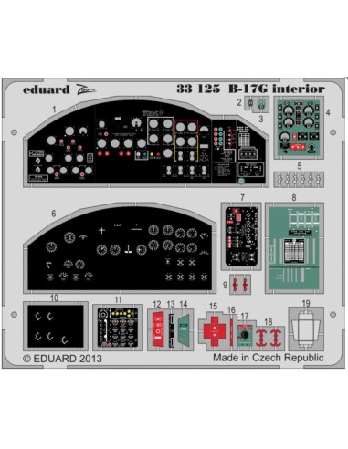 B-17G interior S.A. 1/32 for HK Models 