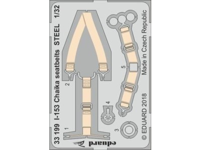 I-153 Chaika seatbelts STEEL for ICM 