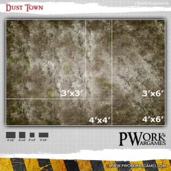 Tapis de jeu néoprène Dust Town 90x90cm 2