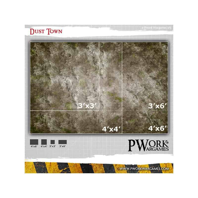 Tapis de jeu néoprène Dust Town 90x90cm