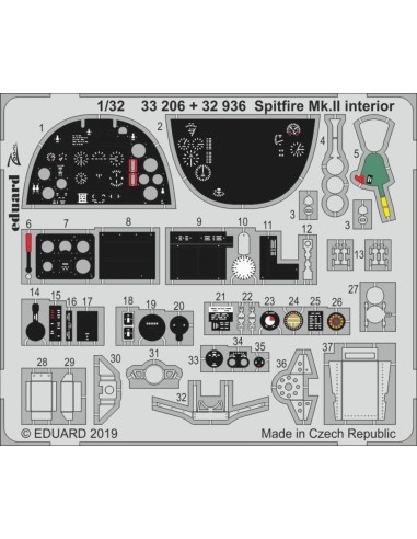 Spitfire Mk.II interior for Revell 
