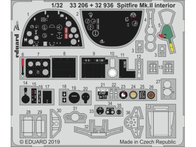 Spitfire Mk.II interior for Revell 