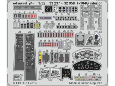F-104G interior for Italeri 