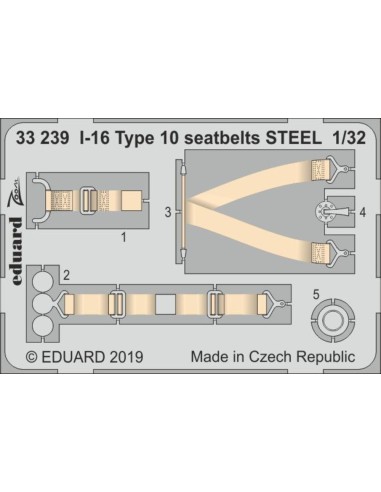 I-16 Type 10 seatbelts STEEL for ICM 
