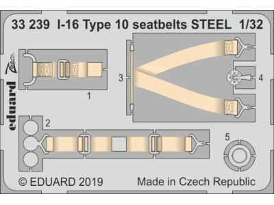 I-16 Type 10 seatbelts STEEL for ICM 