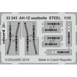 AH-1Z seatbelts STEEL for Academy 
