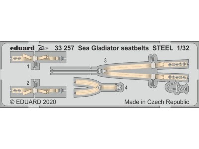 Sea Gladiator seatbelts STEEL for ICM 