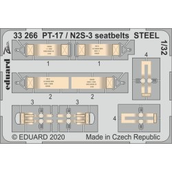 PT-17 / N2S-3 seatbelts STEEL for ICM 