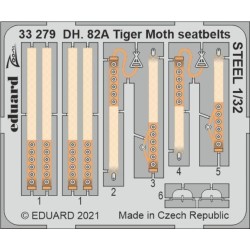 DH. 82A Tiger Moth seatbelts STEEL 1/32 for ICM 