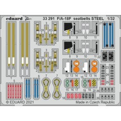 F/A-18F seatbelts STEEL, for REVELL 