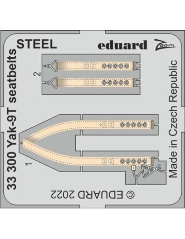Yak-9T seatbelts STEEL 