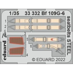 Bf 109G-6 seatbelts STEEL 