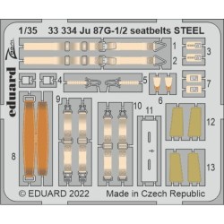 Ju 87G-1/2 seatbelts STEEL for BORDER MODEL 