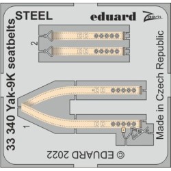 Yak-9K seatbelts STEEL for ICM 
