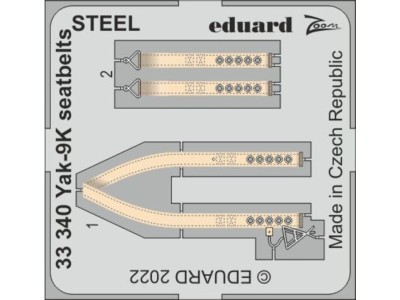 Yak-9K seatbelts STEEL for ICM 