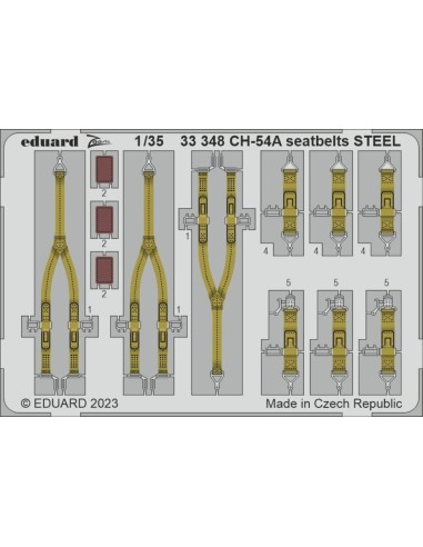 CH-54A seatbelts STEEL 1/35 ICM 