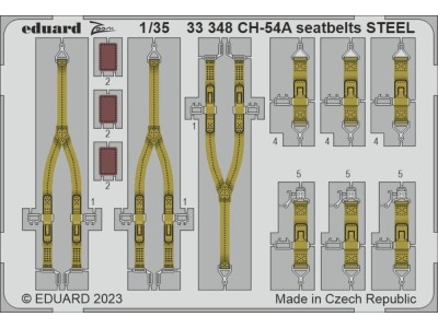 CH-54A seatbelts STEEL 1/35 ICM 