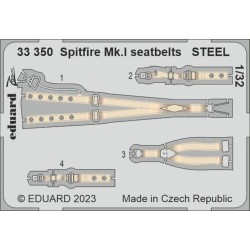 Spitfire Mk.I seatbelts STEEL 1/32 KOTARE 