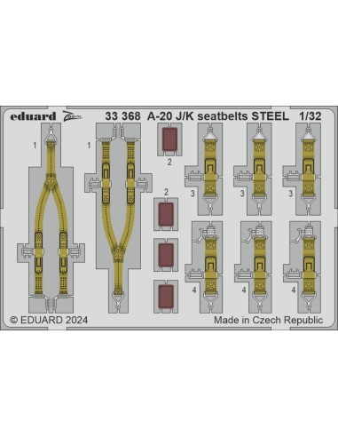 A-20J/K seatbelts STEEL  HKM 